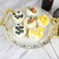 thumbnail image 5 of Fruit Dessert Tray with Handles Round Serving Tray for Countertop, 5 of 5