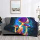thumbnail image 2 of Fotbe Magic Mushrooms ,Fireflies Manta de Franela con Estampado, Manta Ultrasuave para Cama, Sofá, Auto, Hipoalergénica y Antibolitas-50"x40", 2 of 6