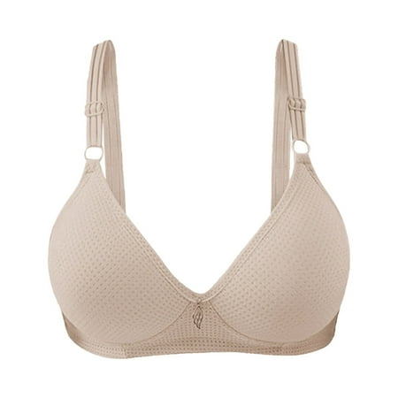 Clearance!Uooqdmx Bras for Women Push Up Bra Bras Up Wireless Solid Color Underwear Adjustable Breathable Comfort Support Anti Drop Bra Comfortable Bras for Women Green S