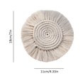 thumbnail image 3 of Borlas Posavasos De Macramé Hecho A Mano Mantel Individual Para Bebidas Decorativas De Estilo Bohemio Inevent HA045814-06, 3 of 6