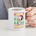 thumbnail image 4 of CafePress - Snoopy Merry - 11 oz Ceramic Mug - Novelty Coffee Tea Cup, 4 of 4