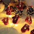 thumbnail image 1 of Cadena de luces LED de hierro para Navidad, diseño de árbol de Navidad, muñeco de nieve, Papá Noel, luces a batería, USB, 1 of 6