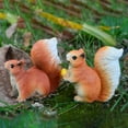 thumbnail image 4 of Cheers US 2Packs Cute Resin Garden Statue Decoration, Outdoor Lawn Yard Polyresin Animal Figurine Sculpture Ornament Dcor, Squirrel, 4 of 7