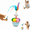Blue, variant on Dancing Cat Toy For Pets Colorful Interactive Ball Fun Mental Stimulus