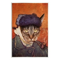 Stupell Industries Classic Cat Self Portrait Animals & Insects Painting Unframed Art Print Wall Art, 10 x 15