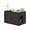 Black（Farmhouse）, variant on 31.5" x 19.3" x 19.7" Farmhouse Design Decorative Litter Box Enclosed, Engineered Wood Cat Litter Box Furniture Hidden, Hidden Litterbox Enclosed for Living Room, Bedroom, Brown
