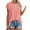 Light pink, variant on Cap Sleeve Oversized T Shirts Loose Fit Blouses Women's Summer Casual Tops