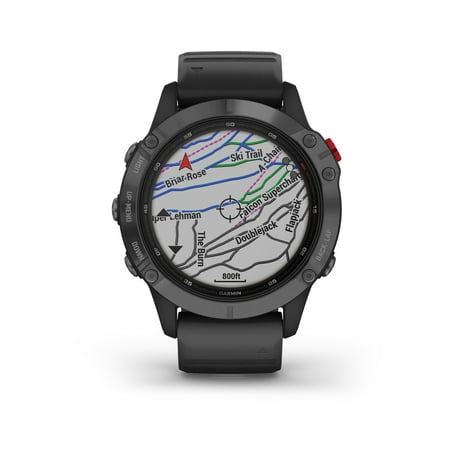 Garmin - fēnix 6 Pro Solar GPS Smartwatch 47mm Stainless Steel - Slate Gray