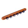 thumbnail image 1 of Lipstore 6 Pool Billiard Stick Holder Storage Stand Wooden Wall Rack with 6 Cue Clips Walnut color, 1 of 8