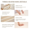 thumbnail image 6 of Lovableguy 108'' L Shaped Modular Sectional Sofa,Comfy Chenille 3 Seater Cloud Couch with Movable Ottoman and Deep Seat,Throw Pillows,for Living Room,Apartment,Beige, 6 of 7