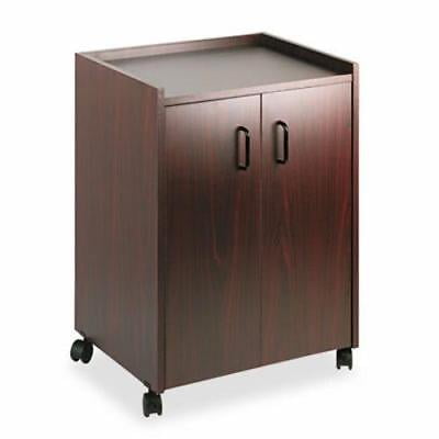 - Safco Mobile Refreshment Center, 1-Shelf, 23w x 18d x 31h, Mahogany (SAF8953MH)
