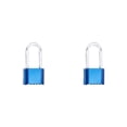 thumbnail image 4 of Riwesomey Cerradura codificada de aleación de Zinc, contraseña de 4 dígitos de Color sólido, casillero de puerta portátil, candado de azul largo 2piezas, 4 of 6
