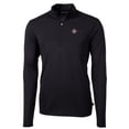 thumbnail image 2 of Men's Cutter & Buck Black San Diego State Aztecs Big & Tall Virtue Eco Pique Recycled Quarter-Zip Pullover Top, 2 of 3