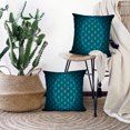 thumbnail image 5 of LALILO Throw Pillow Covers Flower Life Blue Geometry Sacred Cushion Cover 18" x 18", 2 Pack, 5 of 6