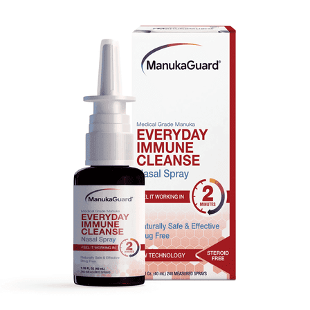 ManukaGuard Nasal Spray – Daily Immune Cleanse with Medical-Grade Manuka Honey MGO 600 for Allergen & Sinus Cleansing, 1.35 oz