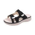 thumbnail image 3 of Norvail Womens Orthopedic Arch Support Open Toe Sandals, Wide Foot Sandals for Women Dressy, Non Slip Comfortable Walking Slippers for Summer Beach Vacation, 3 of 8