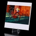 thumbnail image 4 of 12 Packs Thicked Card Display Stand 2.24" Small Easel Stands Acrylic Picture Holder Stands Mini Coin Display Easel Baseball Sports Trading Graded Card Holder for Challenge Coin Photo PSA(Clear), 4 of 4