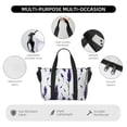 thumbnail image 5 of Rocae Lavender Flowers for Travel Shoulder Bag Top Handle Handbag with Yoga Mat Buckle for Gym, Work, Travel, 5 of 7