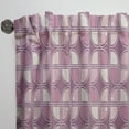 thumbnail image 3 of Designart 'Purple Pink Desing Retro Pattern' Mid-Century Modern Curtain Panel, 3 of 5