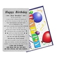 thumbnail image 5 of Brother Birthday Cad - Engraved Birthday Gifts for Borther - Happy Birthday My Dear Brother Gifts, 5 of 5