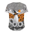 thumbnail image 6 of Ghost Retro T-Shirts for Women Plus Size Crew Neck Short Sleeve Oversized Tops Fall Blouses Multicolor M, 6 of 7