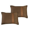thumbnail image 3 of ESCA 7-Pieces Brown Comforter Set, Boho Chic Embroidered Bedding Set - Queen Size, 3 of 7