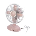 thumbnail image 2 of Mini ventilador de escritorio, ventilador personal portátil, ligero, recargable por USB, para dormitorio, silencioso. Rosa claro, 2 of 9