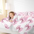 thumbnail image 5 of Feelyou Cute Pink Monogrammed Queen Comforter Set for Child, Kawaii Bow Letter K Bedding Sets, Dreamy Princess Style Reversible Bedding Comforter Set, Lightweight Room Decor, 3 Pieces, 5 of 9