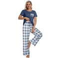 thumbnail image 5 of DAKIMOE Womens Pajama Sets 2 Piece Sets for Women Summer Sets Short Sleeve Pajamas Lounge Set Casual Sleepwear Loungewear PJS, S-XXL, 5 of 9