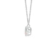 thumbnail image 2 of ANGARA Natural Classic Morganite and Diamond Necklace in 14K White Gold for Women | Birthday, Anniversary, Jewelry Gift for Women | Natural Morganite Necklace, 2 of 9