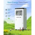 thumbnail image 2 of FIOGOHUMI 8000BTU Portable Air Conditioner,250 sq.ft 3 in 1 AC with 24-Hour Timer,Automatic Defrost, 2 of 9