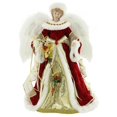 thumbnail image 1 of Windy Hill Collection 16" Inch Standing Red Floral Angel Christmas Tree Topper or Table Top 416570, 1 of 4
