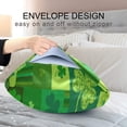 thumbnail image 5 of GZHJMY St. Patrick's Day Queen Satin Pillowcase St. Patrick's Day Plaid Shamrock Clover Leaves Green Pillow Case Cover Home Bedding Smoothy Ultra Soft Pillow Cover Bedding Deco Home Decor, 5 of 7