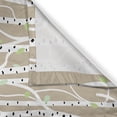 thumbnail image 3 of Ambesonne Birch Tree Kitchen Curtains, Trunks Black Spots, 55"x39", Tan Pale Green Black, 3 of 3