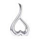 thumbnail image 5 of Jarrón con forma de corazón, estatua artística, jarrón decorativo moderno, figura de cerámica, florero Plata, 5 of 9