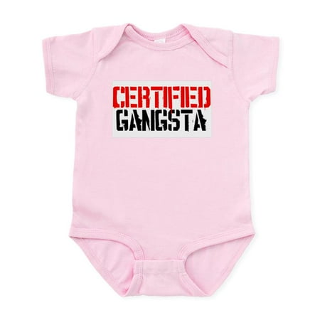 

CafePress - Certified Gangsta Infant Bodysuit - Baby Light Bodysuit Size Newborn - 24 Months