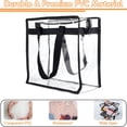 thumbnail image 3 of AOMRCOL Clear Bag for Stadium Events Approved,12X6X12 Large Transparent Tote Bag with Zipper for Gym Concert Sports Festivals, 3 of 7
