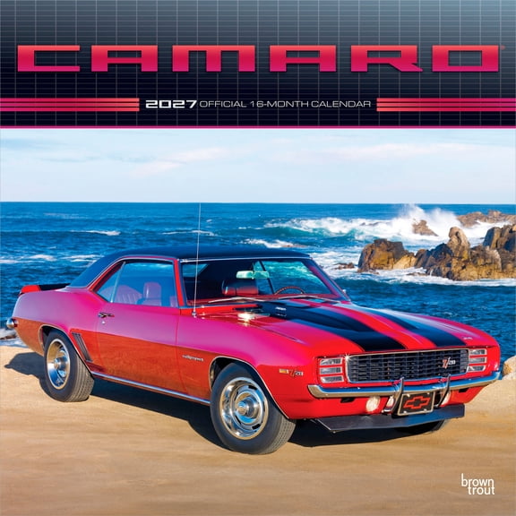 Camaro OFFICIAL | 2027 12x24" (Hanging) Wall Calendar | Plastic-Free | BrownTrout