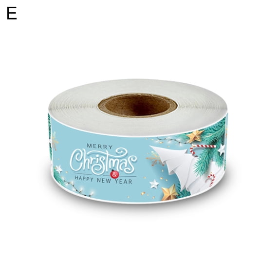 Hadanceo Gift Box Sealing Tape Vivid Color 120Pcs Rectangle Bright Color Gift Box Sealing Tape Decorative Useful for Christmas