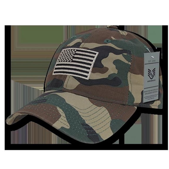 Rapid Dominance Relaxed Ripstop USA Cap - Woodland