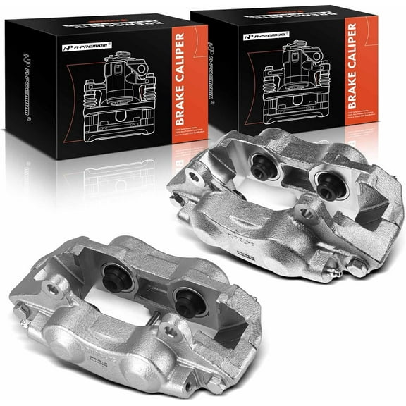 A-Premium Brake Caliper Assembly Without Bracket Compatible with Chevrolet Corvette 1965-1982 Rear Side 2-PC Set