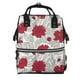 thumbnail image 1 of Disketp Leaves And Anemone Mochila de Pañales de Gran Capacidad con Múltiples Bolsillos, Mochila de Viaje Multifuncional para Bebé, Unisex, Moderna y Resistente, 1 of 6