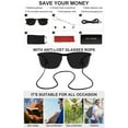 thumbnail image 6 of OCCI CHIARI Large Reader Sunglasses 2.0 for Men Reading Sunglasses UV Protection Outdoor 1.0 1.25 1.5 1.75 2.0 2.25 2.5 2.75 3.0 3.5(Black/Transparent,2.00) with Acrylic Lens, 6 of 7