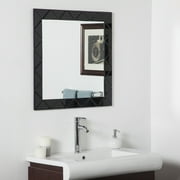 Luciano Frameless Wall Mirror (Black)