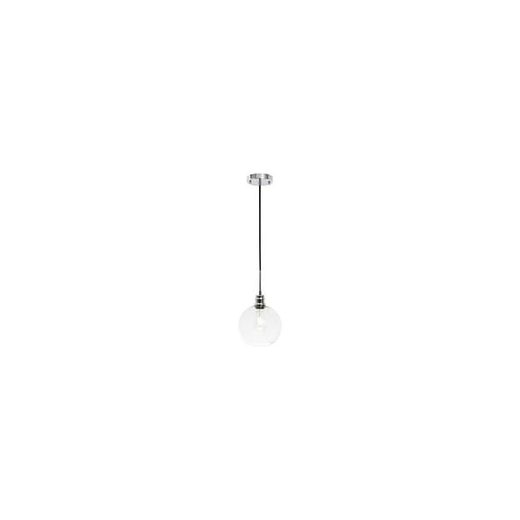 Emett 1 light Chrome and Clear glass pendant