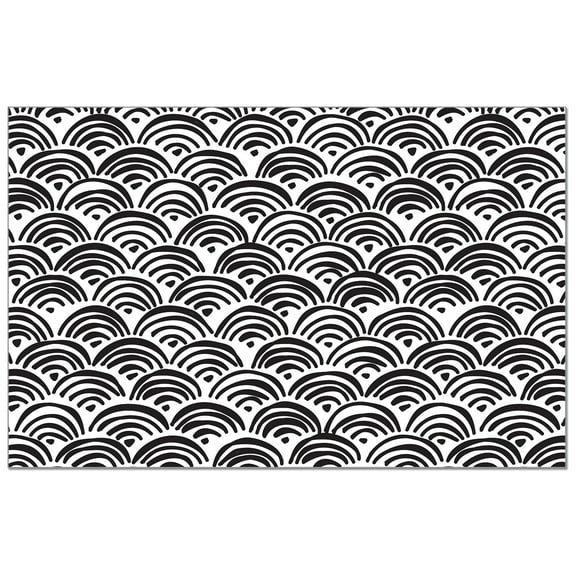 CounterArt "Black Arches" 24-Sheet Premium Paper Placemats