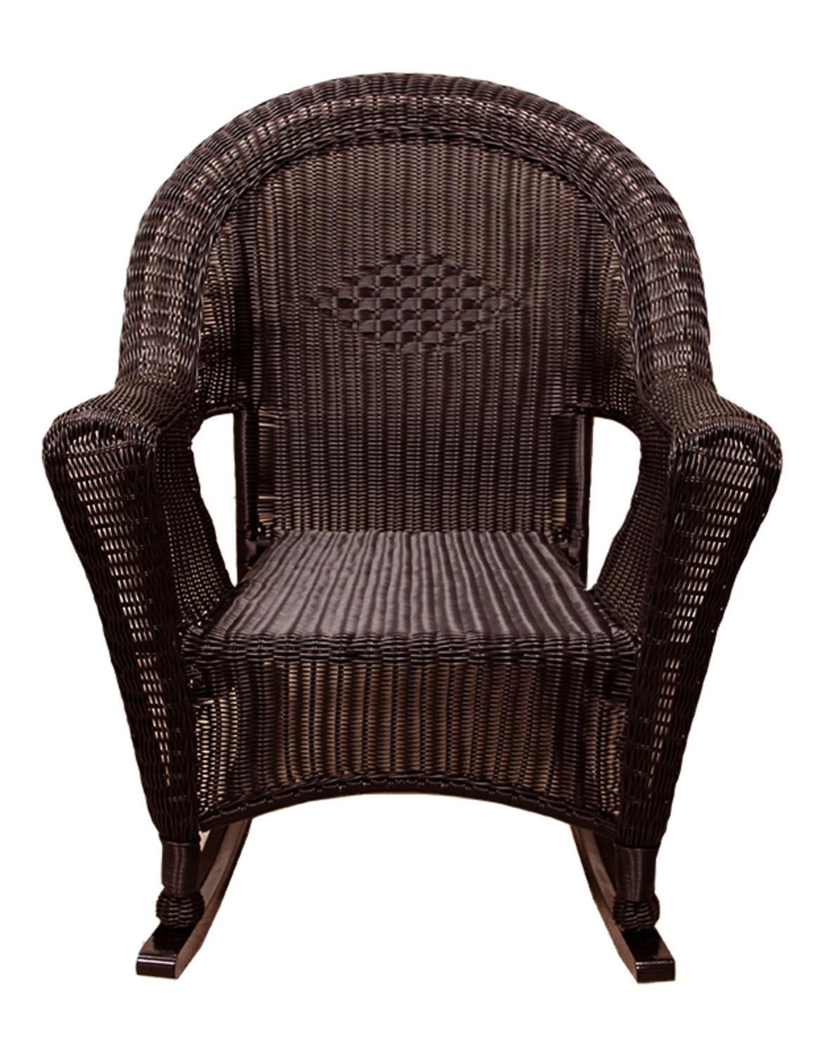 brown resin wicker rocking chair patio furniture  walmart