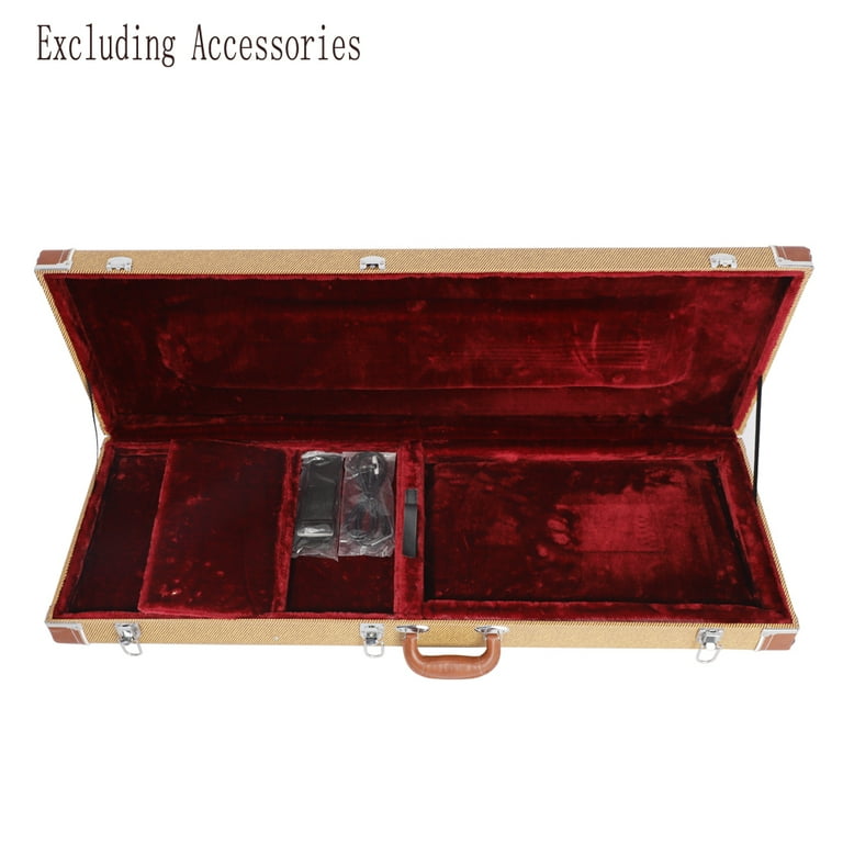 Glarry tweed guitar case deals