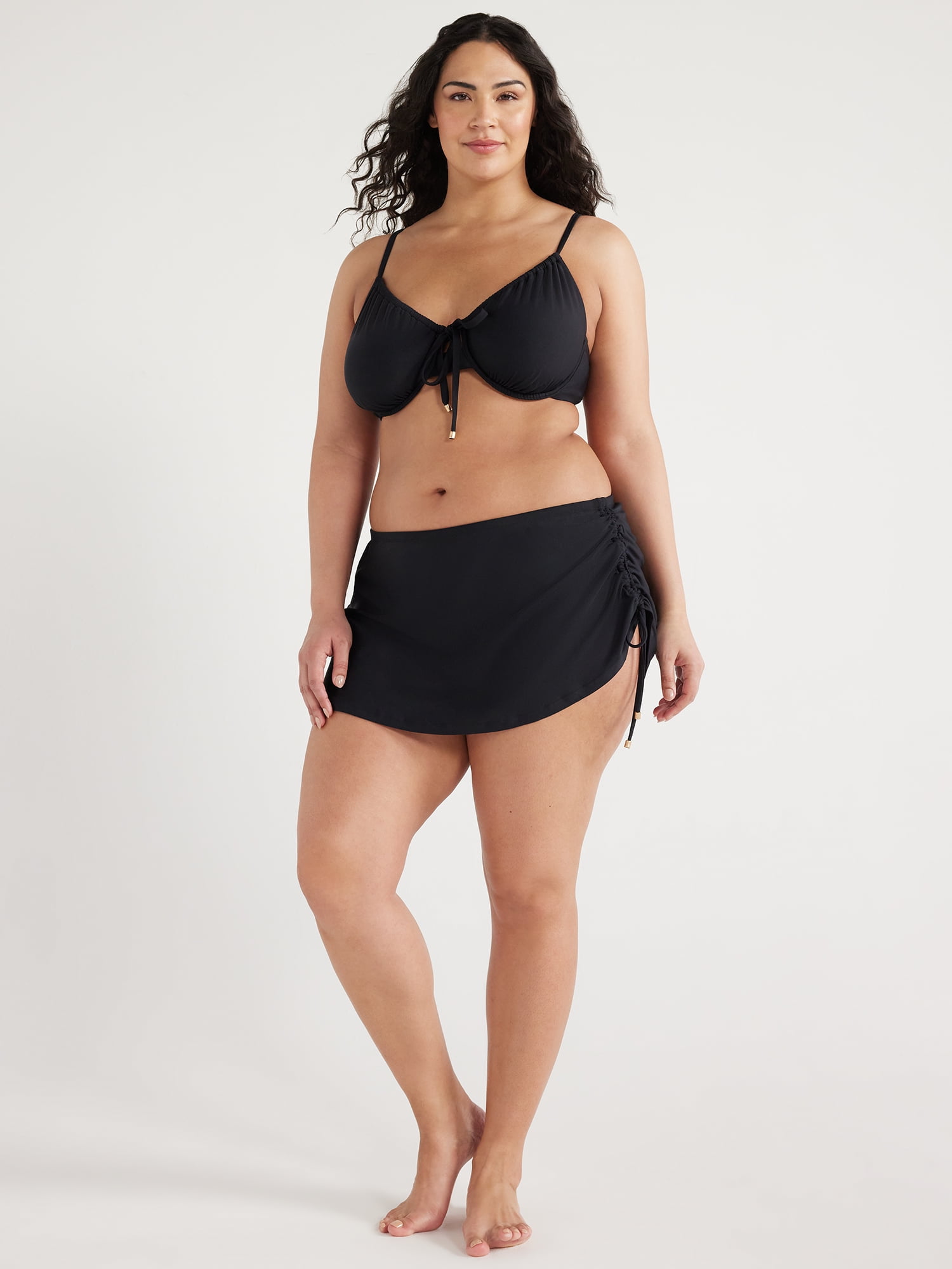 Time and Tru Women's and Women's Plus Skirtini Swim Bottoms, Sizes S-3X