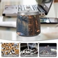 thumbnail image 5 of Cozy Cafe Tower Lake Ashtray with Lid Cigarette Ashtray Stainless Steel Ash Tray Ash Holder for Home Outdoor, 5 of 7